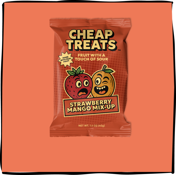 Strawberry Mango Mix-Up | Cheap Treats | Sour Candy