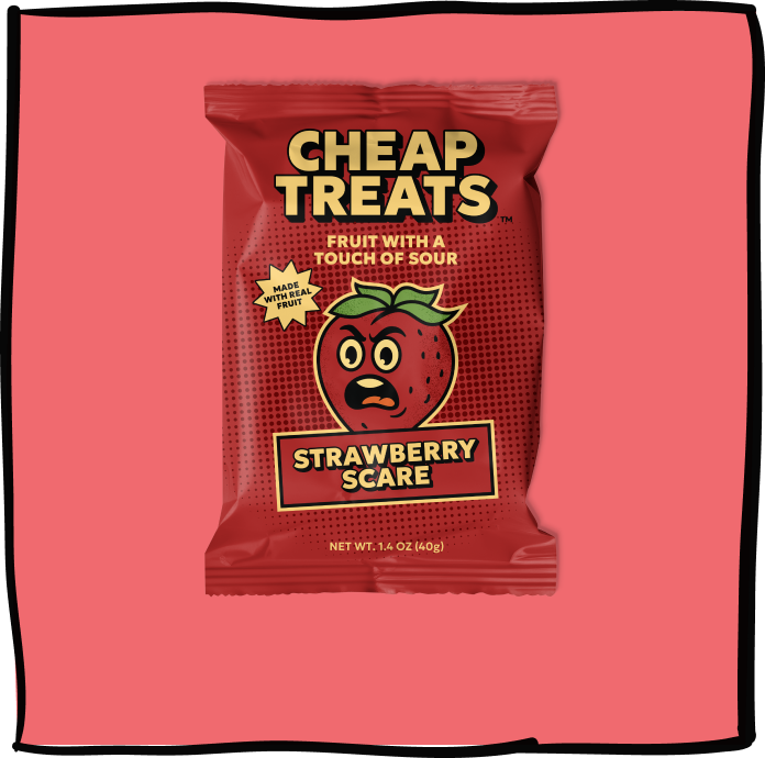 Strawberry Scare | Cheap Treats | Sour Candy
